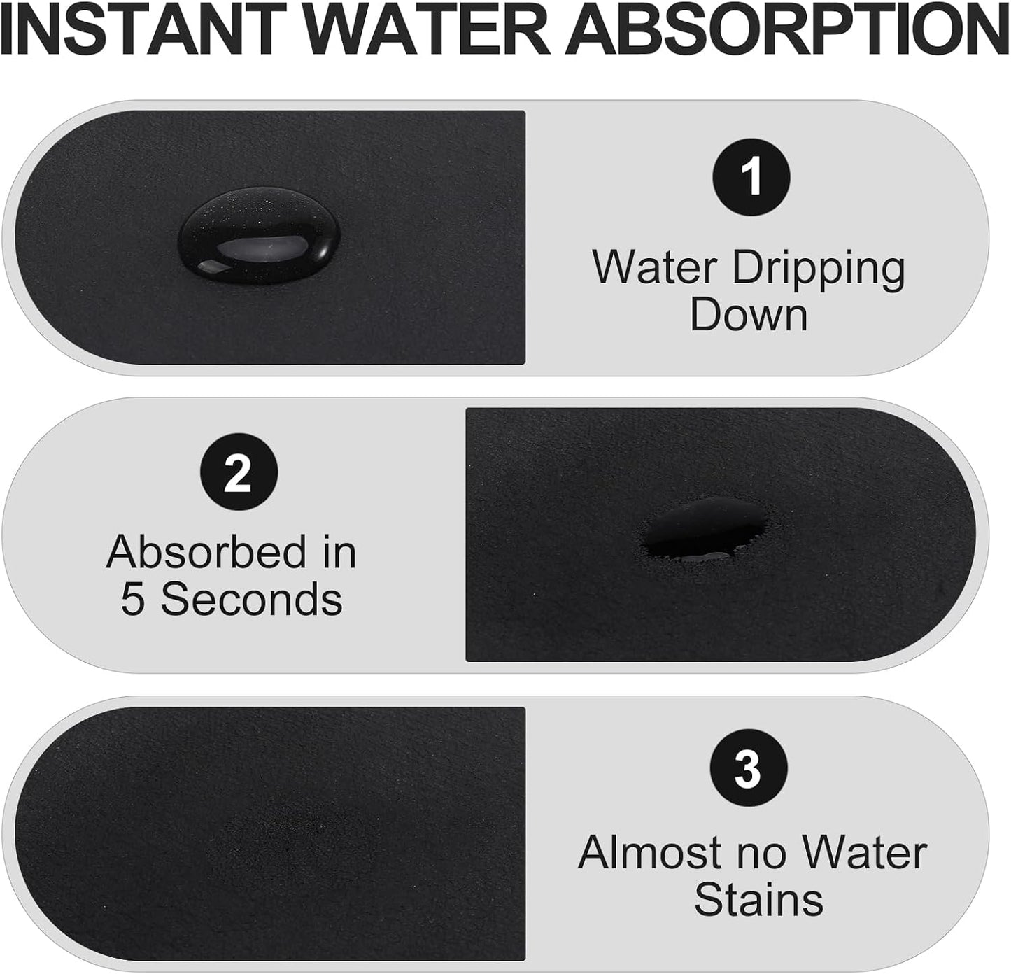 Espresso Coffee Mat for Ninja Luxe Cafe Accessories Breville Espresso Machine Accessories, 12x19 Inch Coffee Bar Mat for Countertop for Ninja Coffee Maker, Black