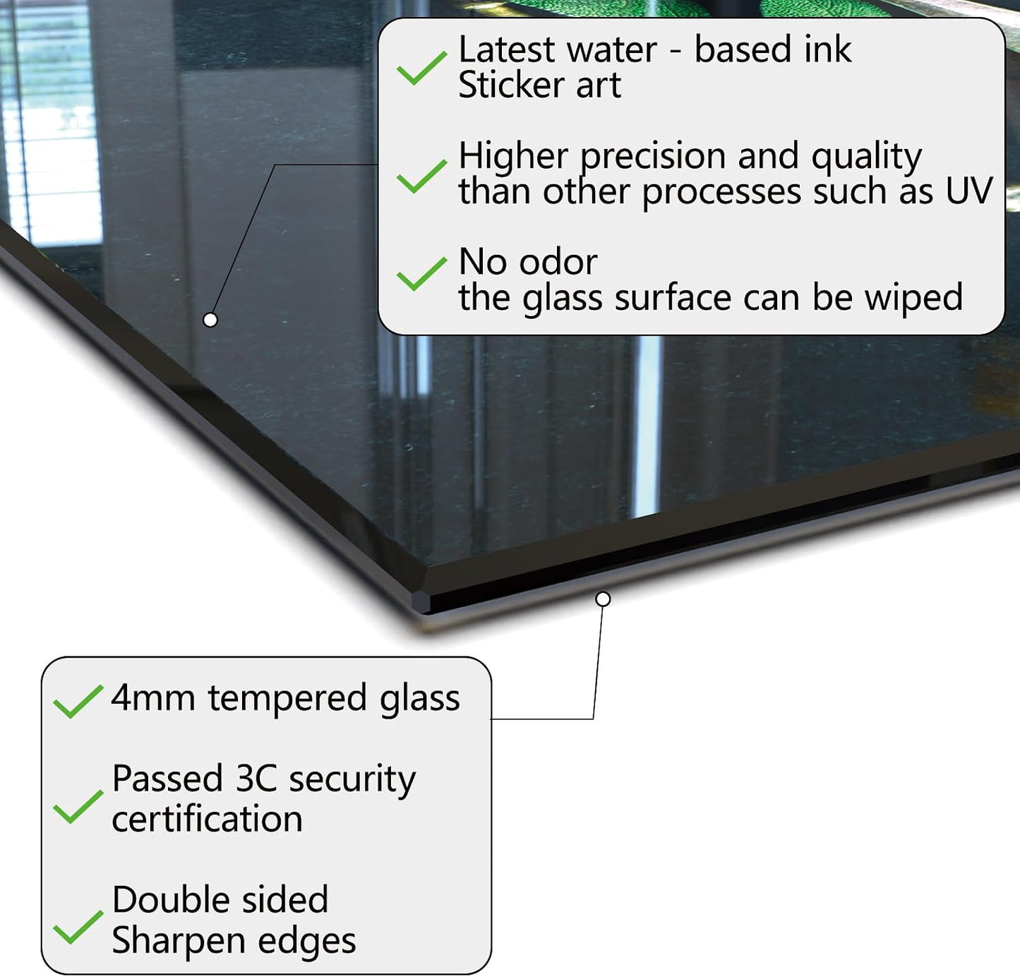 DAIFURONGE Tempered Glass Backsplash for Kitchen,Spice Design,30"x14" | Behind Stove Back Splash Panel Protector, Easy to Clean, Kitchen Wall Decor,One Piece Oven and Range Backsplash
