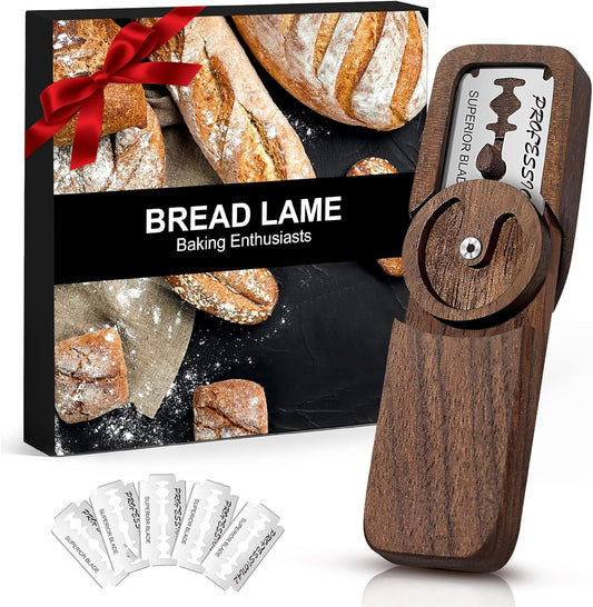 Elegant Magnetic Bread Lame Dough Scoring Tool,Lame Bread Tool with Turntable Design,Bread Scoring Knife for Bread Baking &