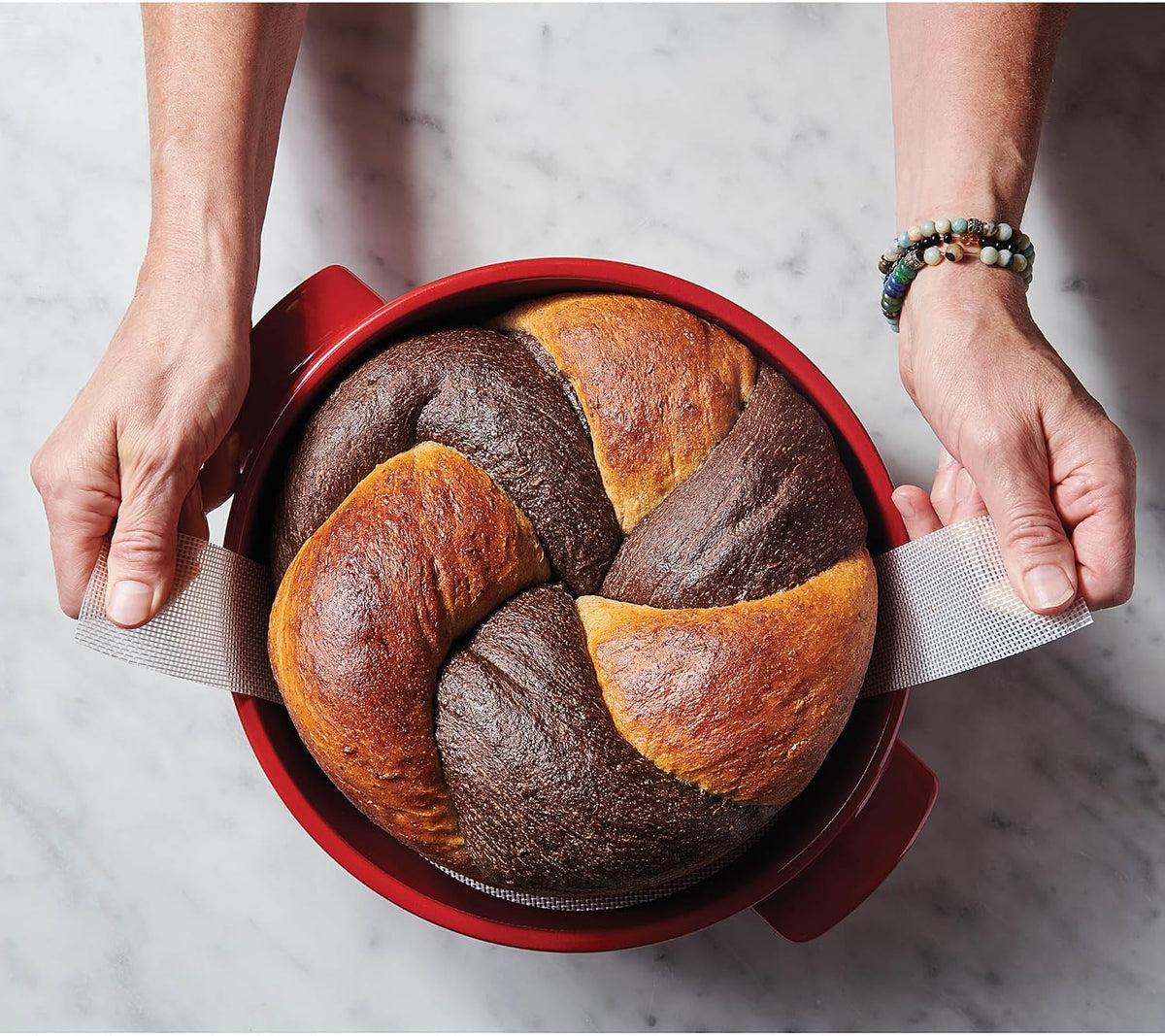 King Arthur Baking Company Round Loaf Lifter For Dutch Ovens, Oven Safe Reusable Nonstick European-Grade Silicone, For Easy Bread Baking, Removal, And Release