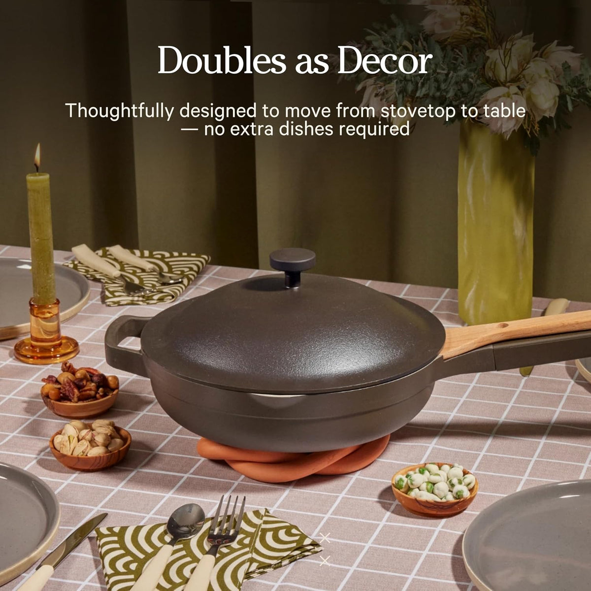 Our Place Always Pan 2.0-10.5” (2.6 Qt) Nonstick, Toxin-Free Ceramic Cookware | Patented 10-in-1 Aluminum Frying & Sauté Pan | Safe for Oven, Induction & All Cooktops up to 450°F | Char
