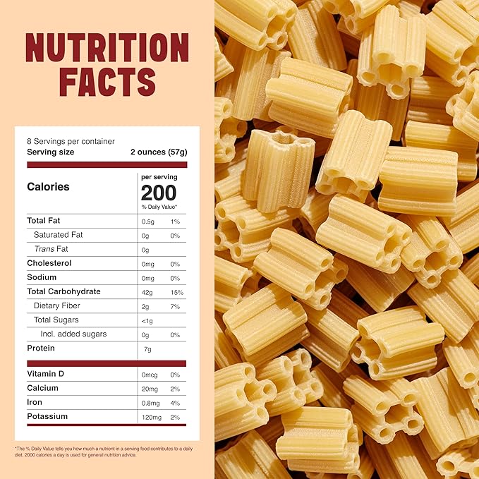 Cravings x Sfoglini Quattrotini Pasta 2 Pack | Organic Durum Semolina Pasta Noodles | Bronze-Die Cut Italian-Inspired Shape, 16oz each