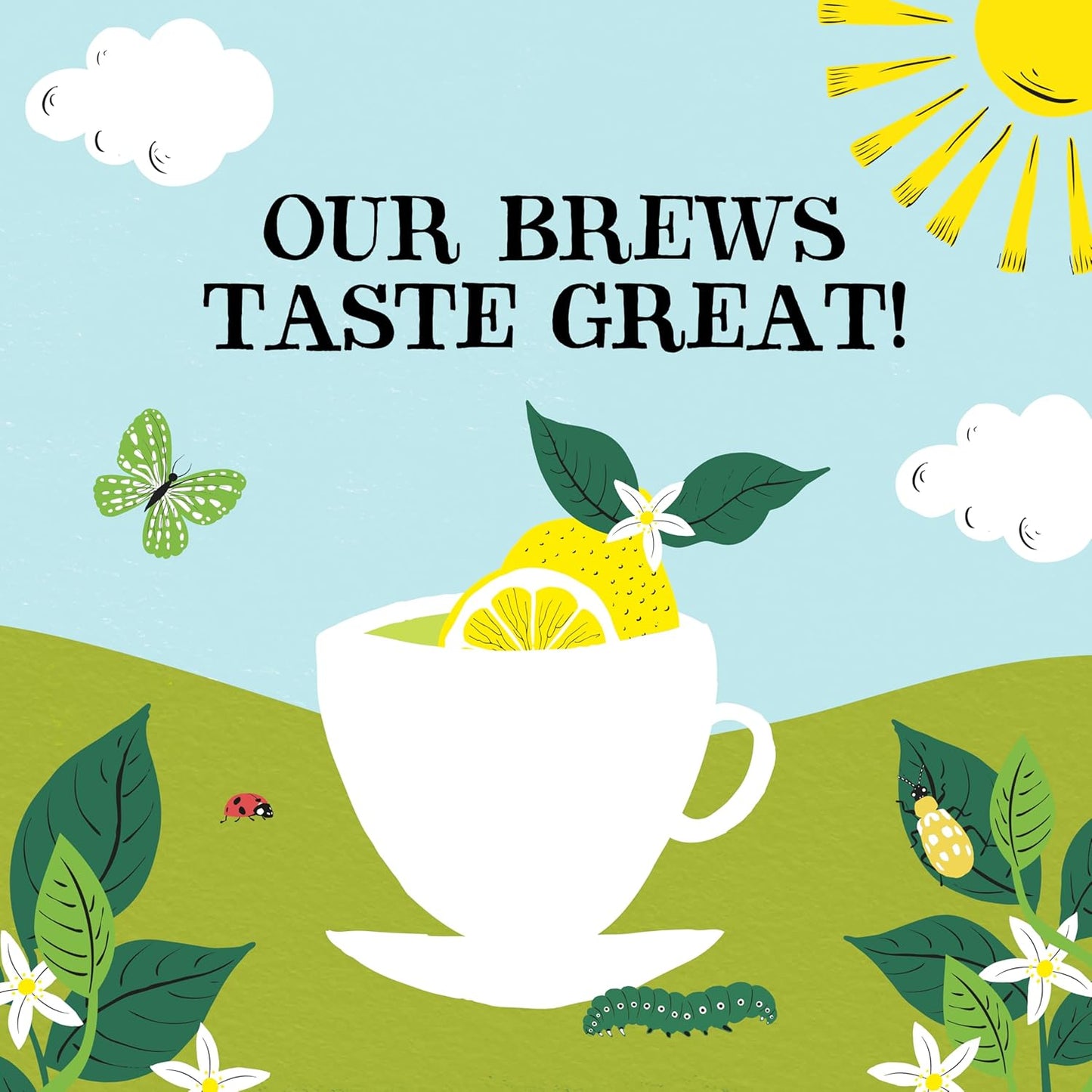 Clipper Organic Green Tea &amp; Lemon, 4 Pack / 200 Tea Bags | A light, crisp and refreshing green tea in unbleached tea bags, USDA Organic, Non-GMO approved.