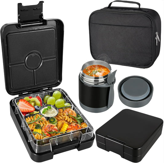 Pawtong Bento Lunch Box Set With 10oz Soup Thermo