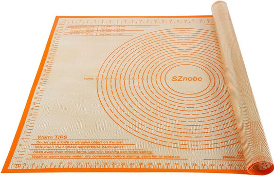 Silicone Pastry Mat 36'' By 24'' Extra Large Baking Mat with Measurements for Dough Rolling, Kneading Board, Kitchen Counter
