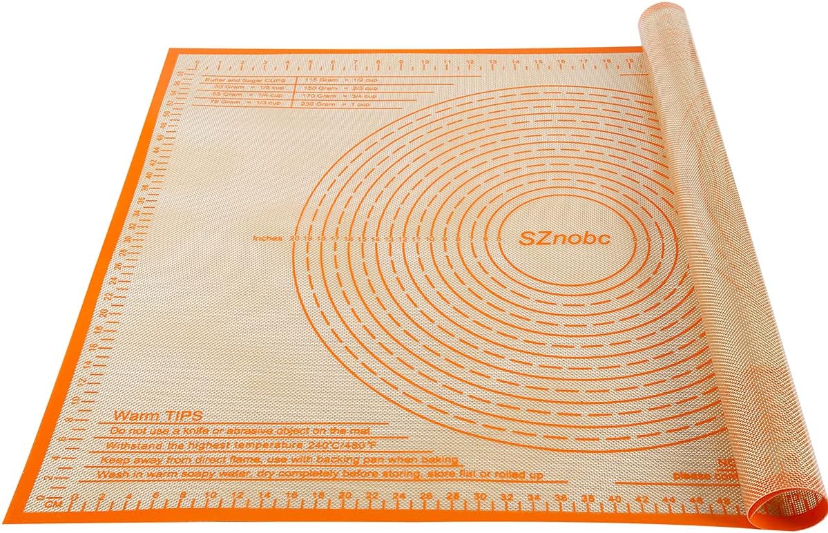 Silicone Pastry Mat 34X26 inch Baking mat Perfect for Dough, Pastry, Pie Crust, Fondant, Cookies, Bread, Pasta/Pizza,Pastry Board, Kitchen Counter Mat