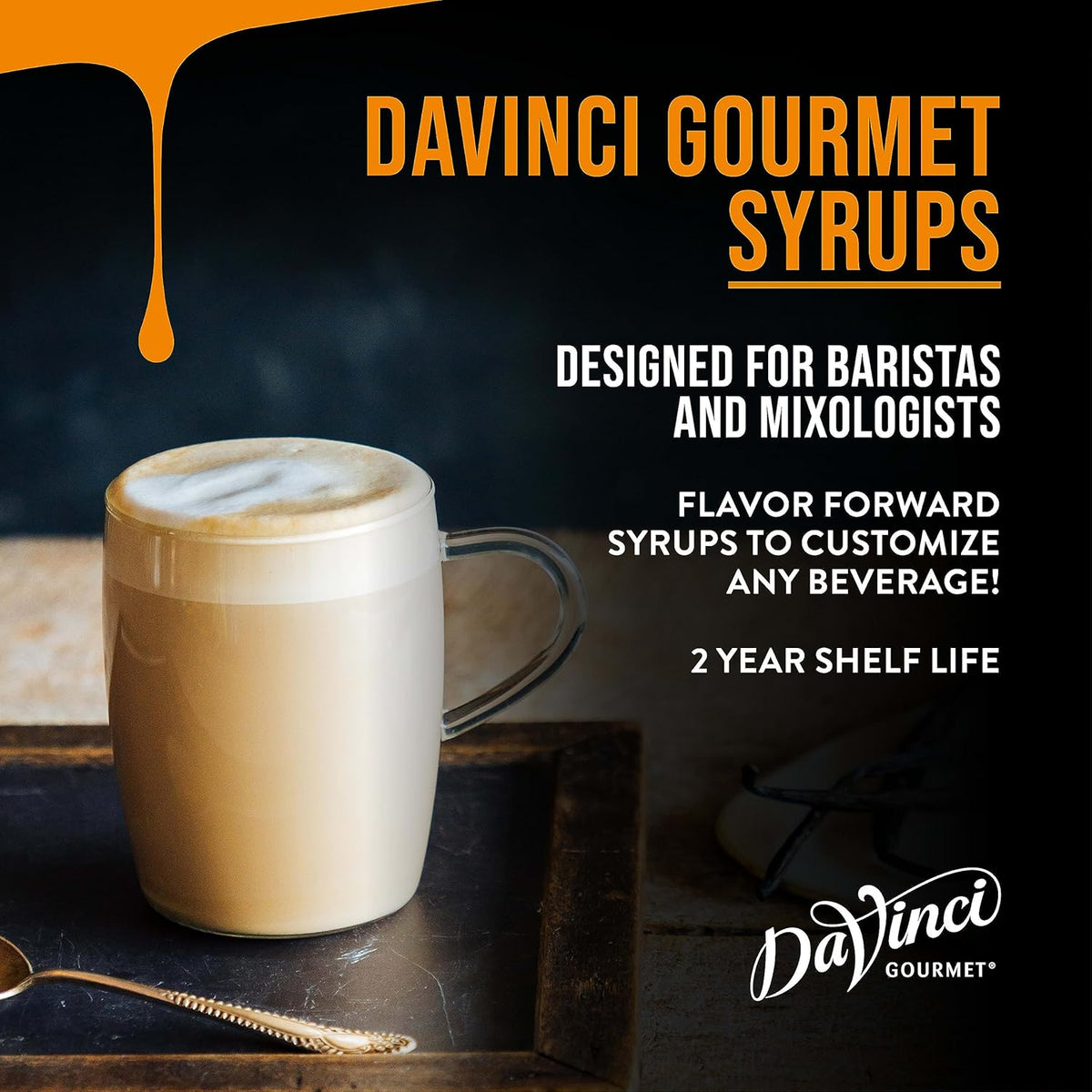 DaVinci Gourmet Classic Coconut Syrup, 25.4 Fluid Ounces, Kosher Pareve, 1 Count