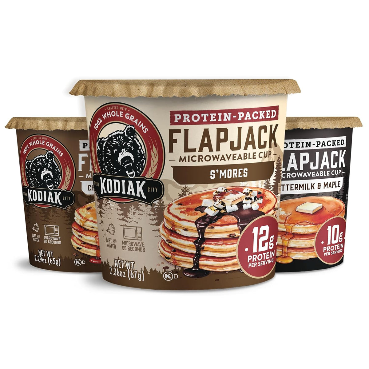 Kodiak Cakes Protein Pancake On The Go Flapjack Cups Mix; Buttermilk