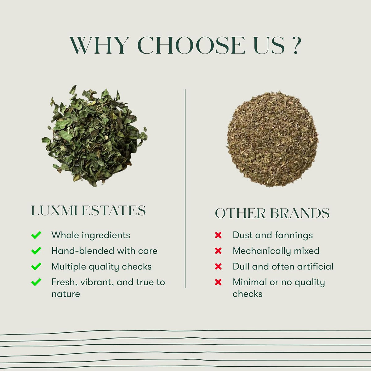 Luxmi Estates Peppermint Vanilla Tea 25g/0.88oz (12 Cups)|Natural Sweetness of Vanilla, Peppermint for Digestion