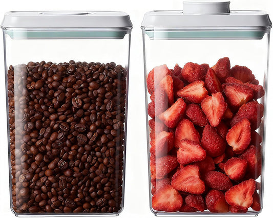 Pop Food Storage Containers Set Airtight Food Storage Containers with Pop Lids, Kitchen Pantry Organization and Storage, BPA