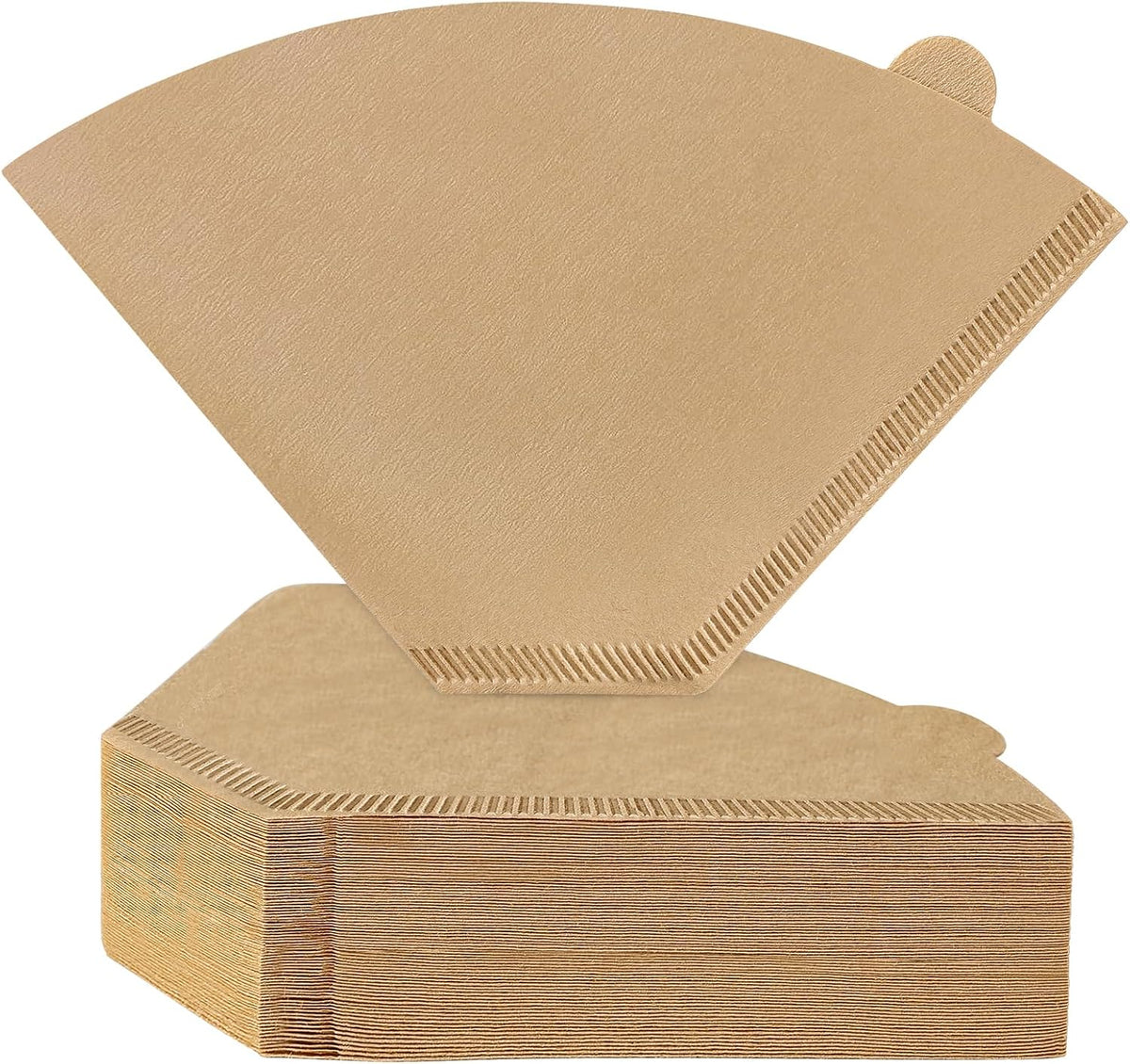 200 Count #4 Cone Coffee Filters 8-12 Cup, Unbleached Natural Coffee Paper Filters, No Blowout, Disposable Coffee Filter for Pour Over and Drip Coffee Maker