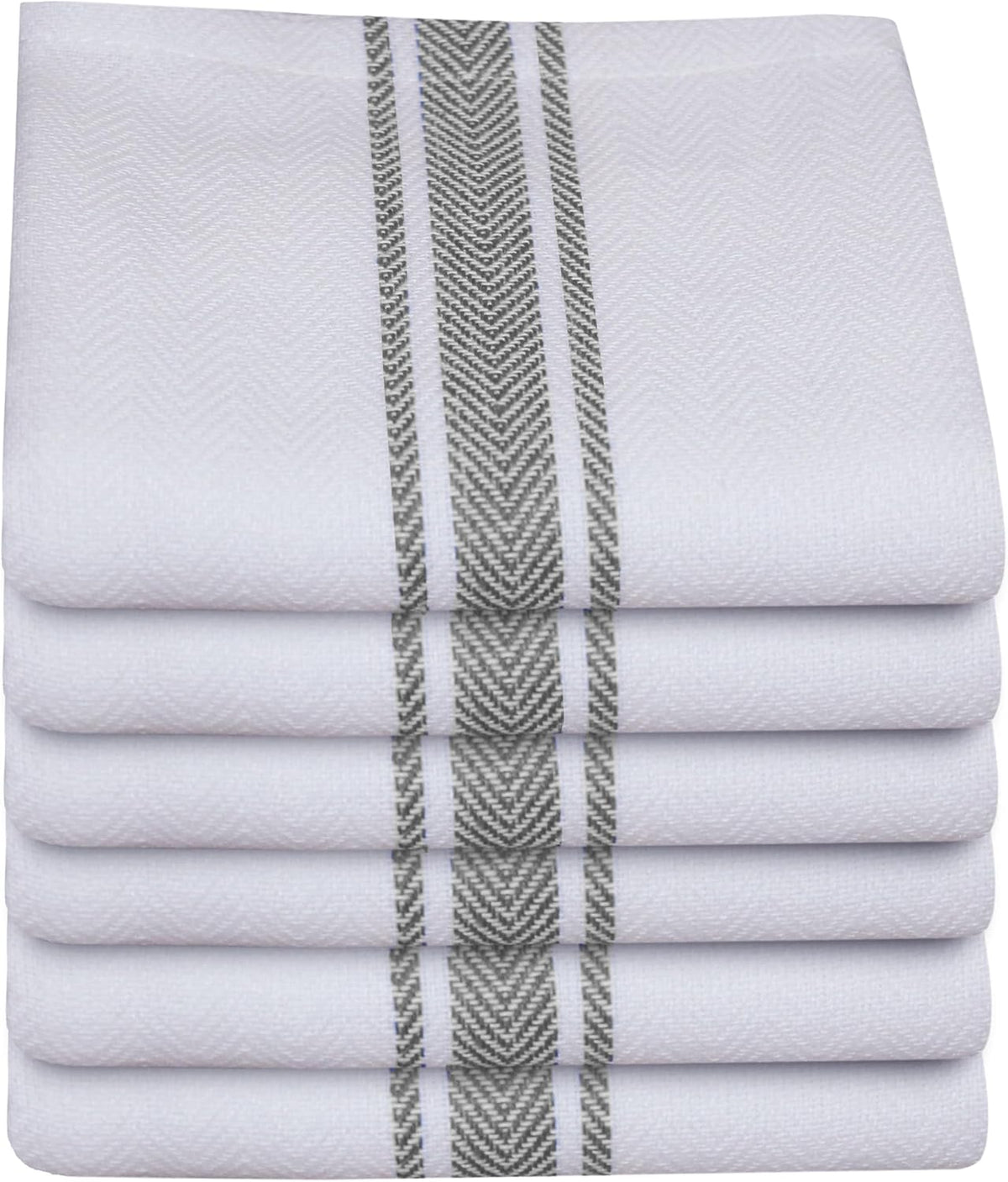 Flour Sack Towels | Tea Towel for Crafts | Cotton Dish Towels| Reusable Bulk Cleaning Cloths Grey Hand Towels| Soft Super Absorbent Quick Dry Dish Rags Machine Washable 6 Pack 15" x 25"