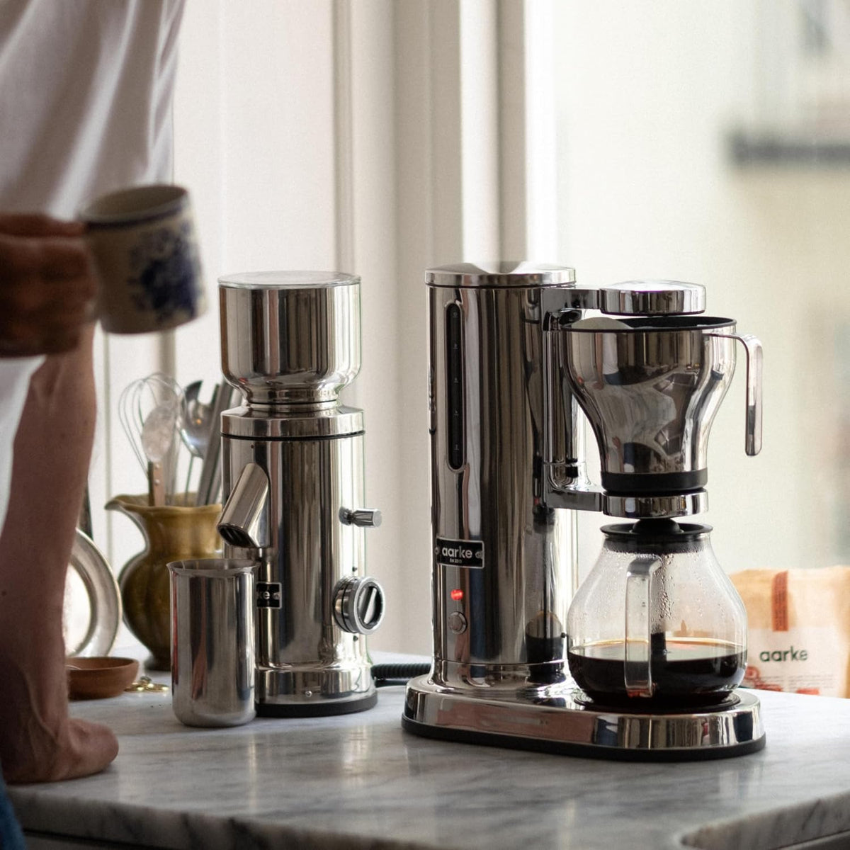 aarke Drip Coffee Maker with 42oz Glass Carafe