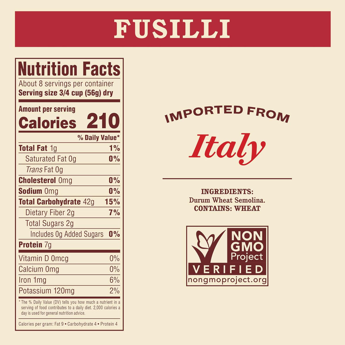Rao's Homemade Fusili Pasta
