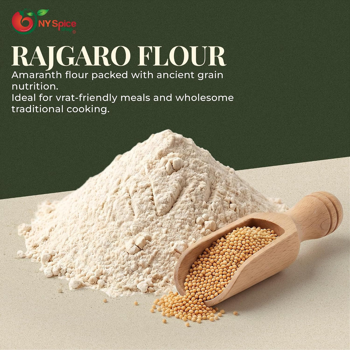 NY Spice Shop Amaranth Flour - 3 Pound Traditional Amaranth Powder - Finely Milled Nutty Flour - Finely Milled Nutty Flour