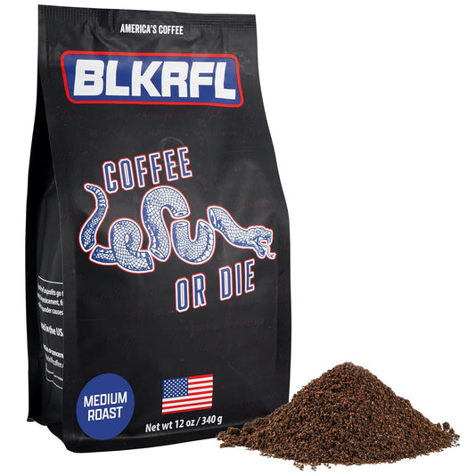 Black Rifle Coffee Company Ground Medium Roast - Roasted Blend Made from Pure Arabica Beans - Colombian & Brazilian Beans -