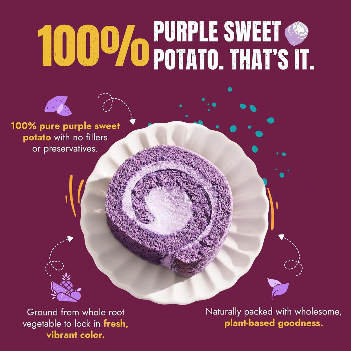 Suncore Foods Purple Sweet Potato Powder 16oz