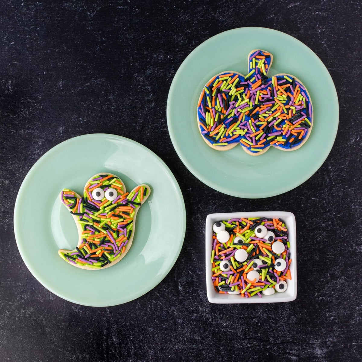 Sweets Indeed Halloween Cookie Cutters 3 Pack with Sprinkles, 2.25 ounces