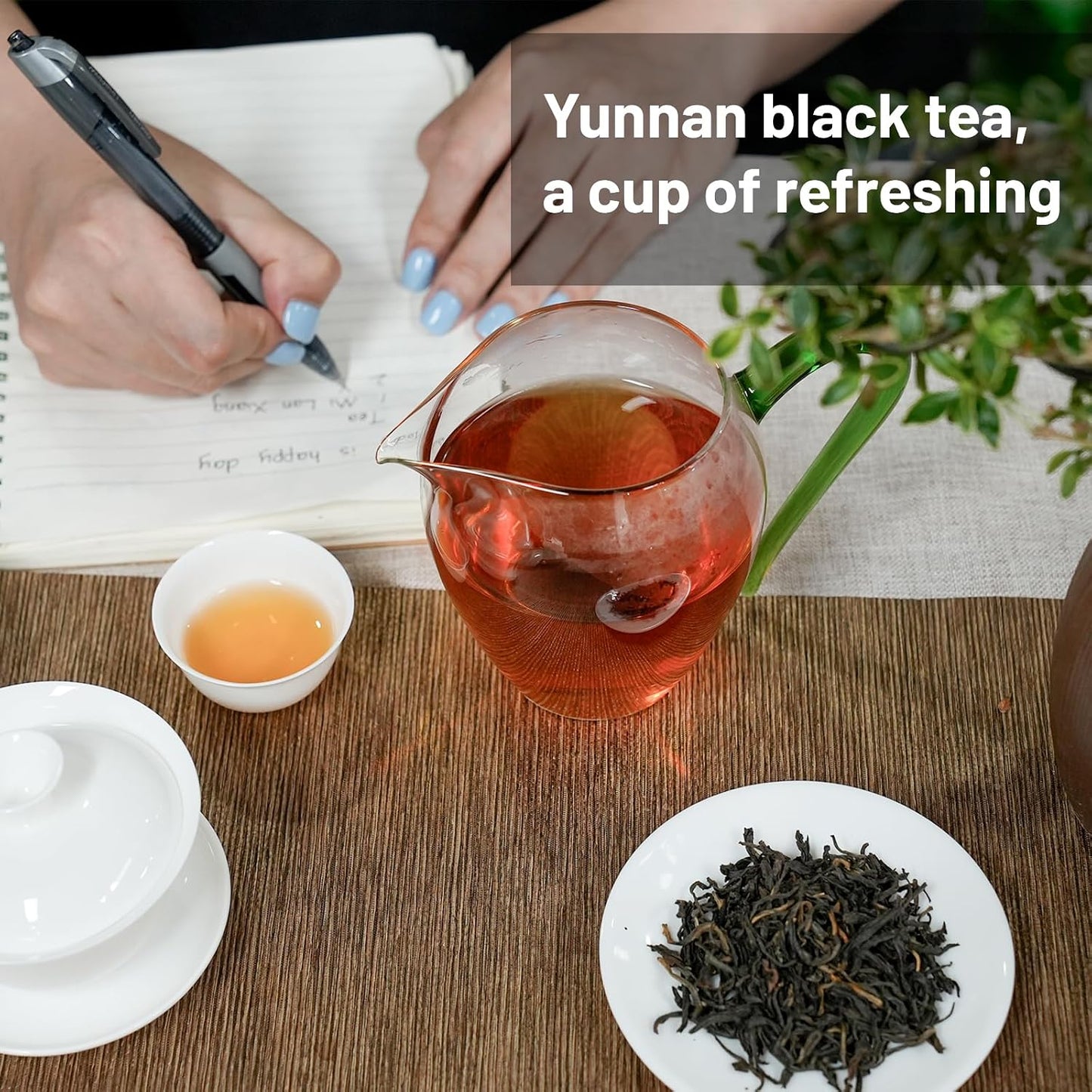 iTeaworld Jasmine Black Tea Loose Leaf, Rich Floral Aroma 3.5oz | Up to 250 Cups|Black Tea Scented with Jasmine|No Sugar and Additives|Includes Tea Bags Easy Mug Brewing