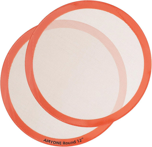 Round Silicone Baking Mats for 12 Inch Pizza Pan
