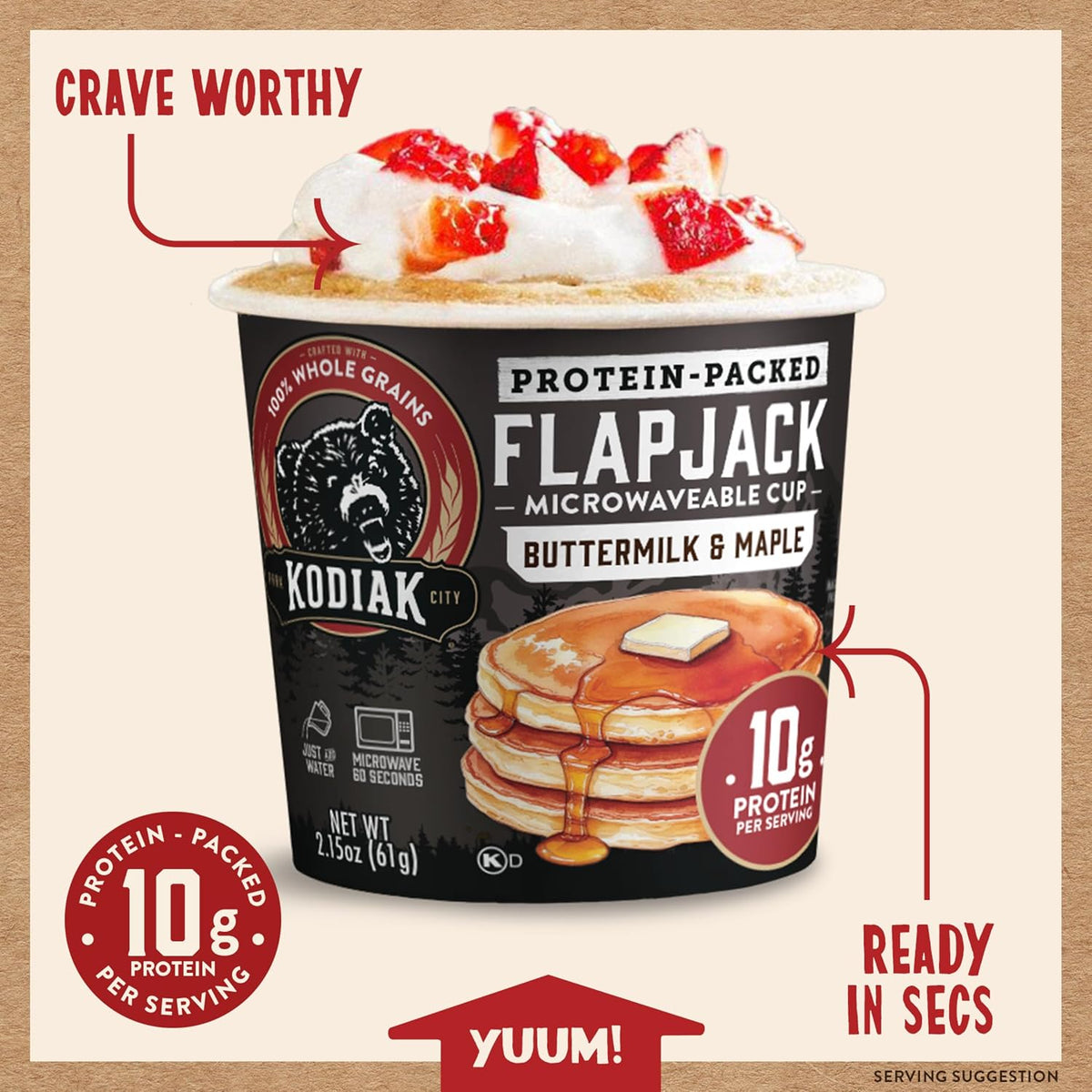 Kodiak Cakes Instant Pancake & Flapjack Cups