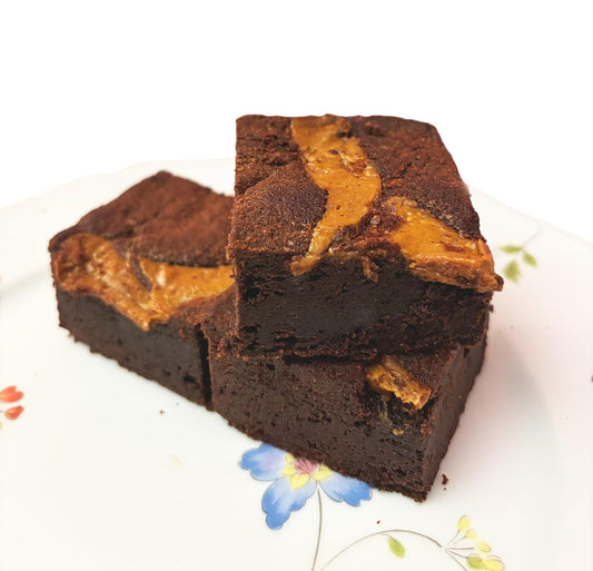 Ruth’s Peanut Butter Swirl Cake Style Brownies 2 Dozen – Gourmet Baked Treats | Delicious Gift with The Finest Ingredients |