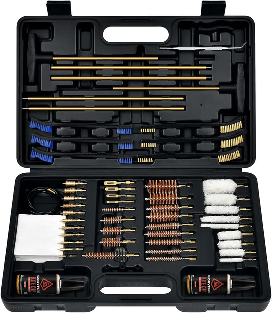 GLORYFIRE Elite Gun Cleaning Kit Universal Gun Cleaner for Shotgun, Pistol,with Lightweight Carrying Case, Reinforced and