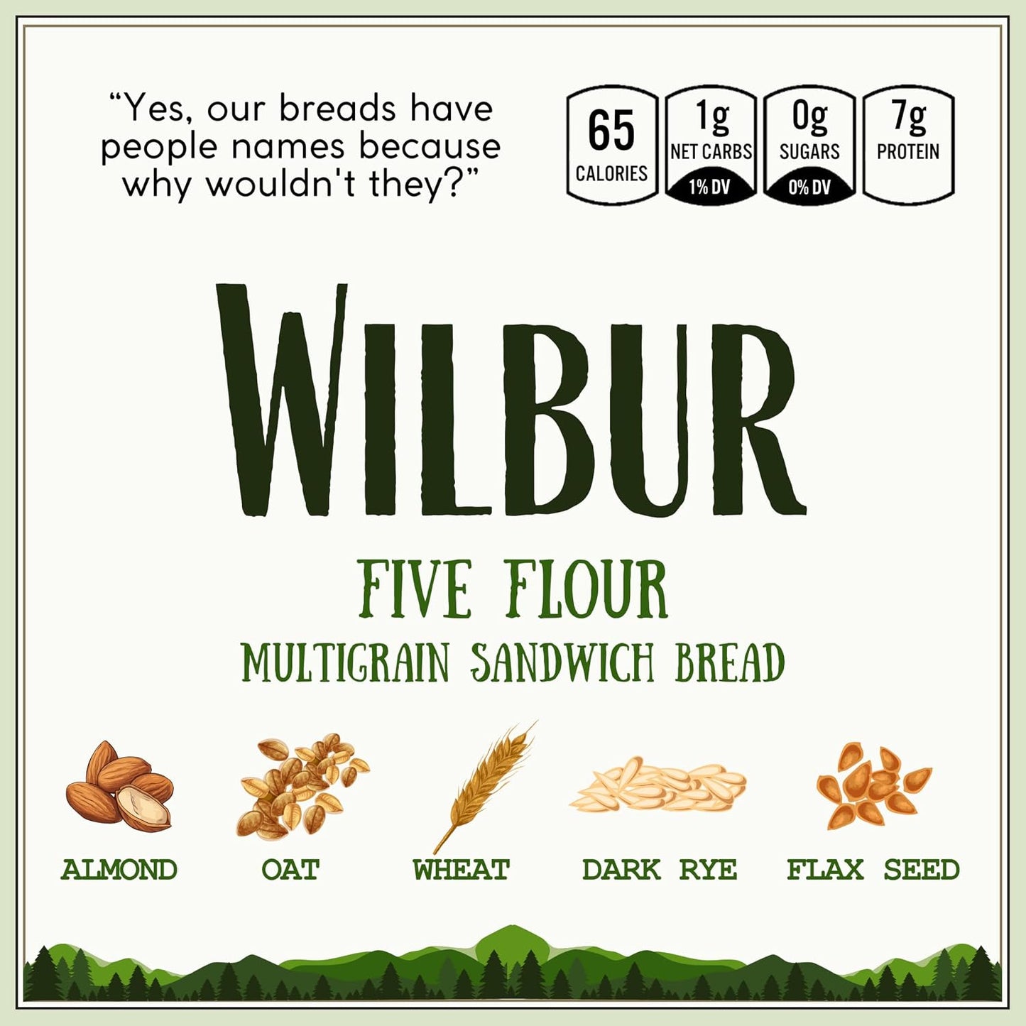 Dr. B's Wilbur Five Flour Multigrain Bread | (2 Pack (16 oz), Everything)