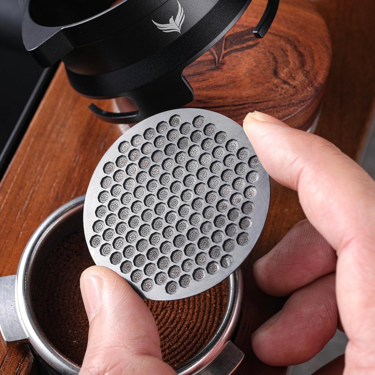 54mm Puck Screen for Breville, Black – 0.8mm Espresso Filter Screen