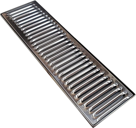 Rattleware Durable Stainless Steel Drip Tray – Heavy Duty Bar Drain Tray for Kegerator, Coffee Station, Kitchen Sink