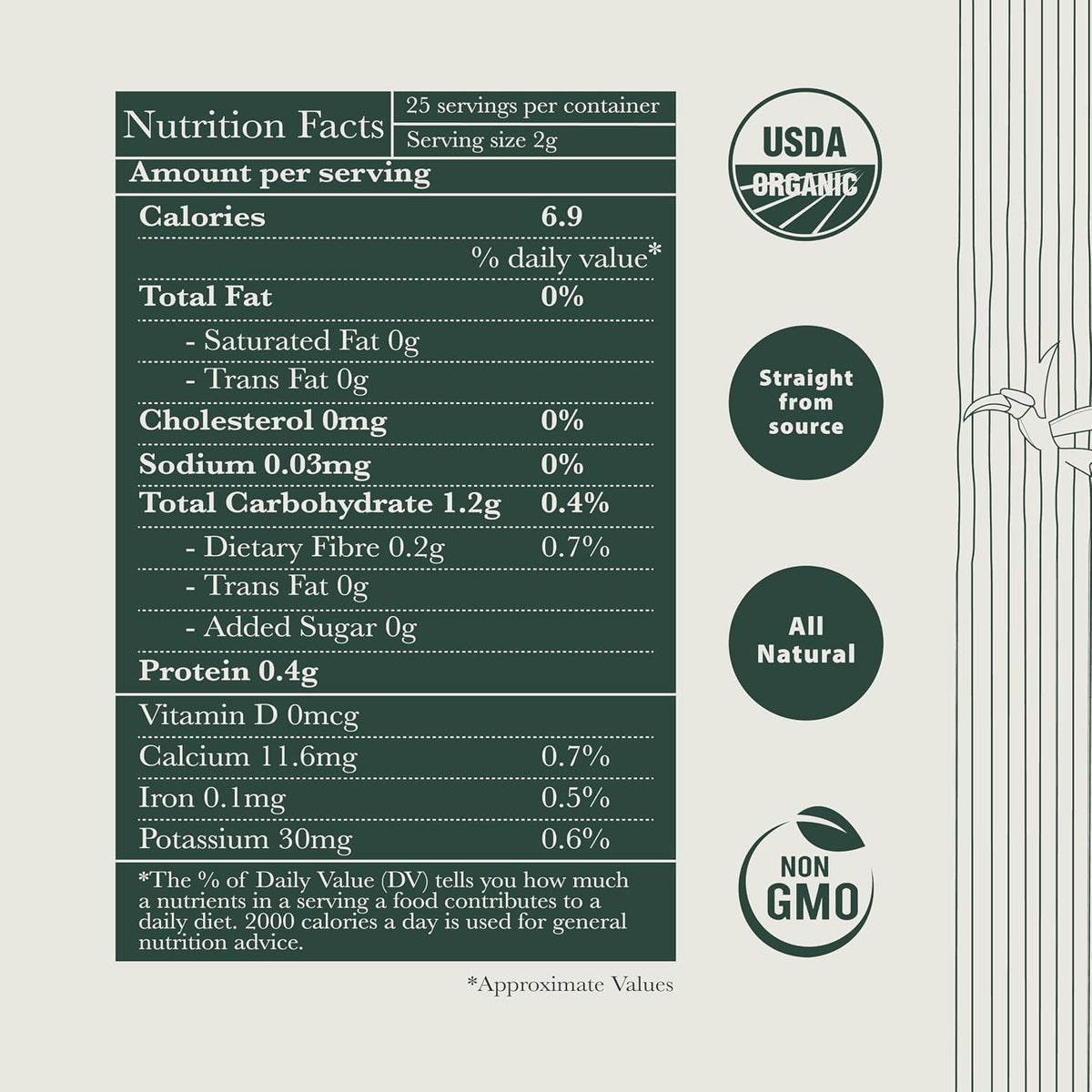 Luxmi Estates Pure Chamomile Tea, Loose Leaf, 100g (3.52oz, ~50 Cups) | USDA Organic Whole Chamomile Flowers | Single-Ingredient Caffeine-Free Herbal Infusion | Vegan, Non-GMO Bulk Pack