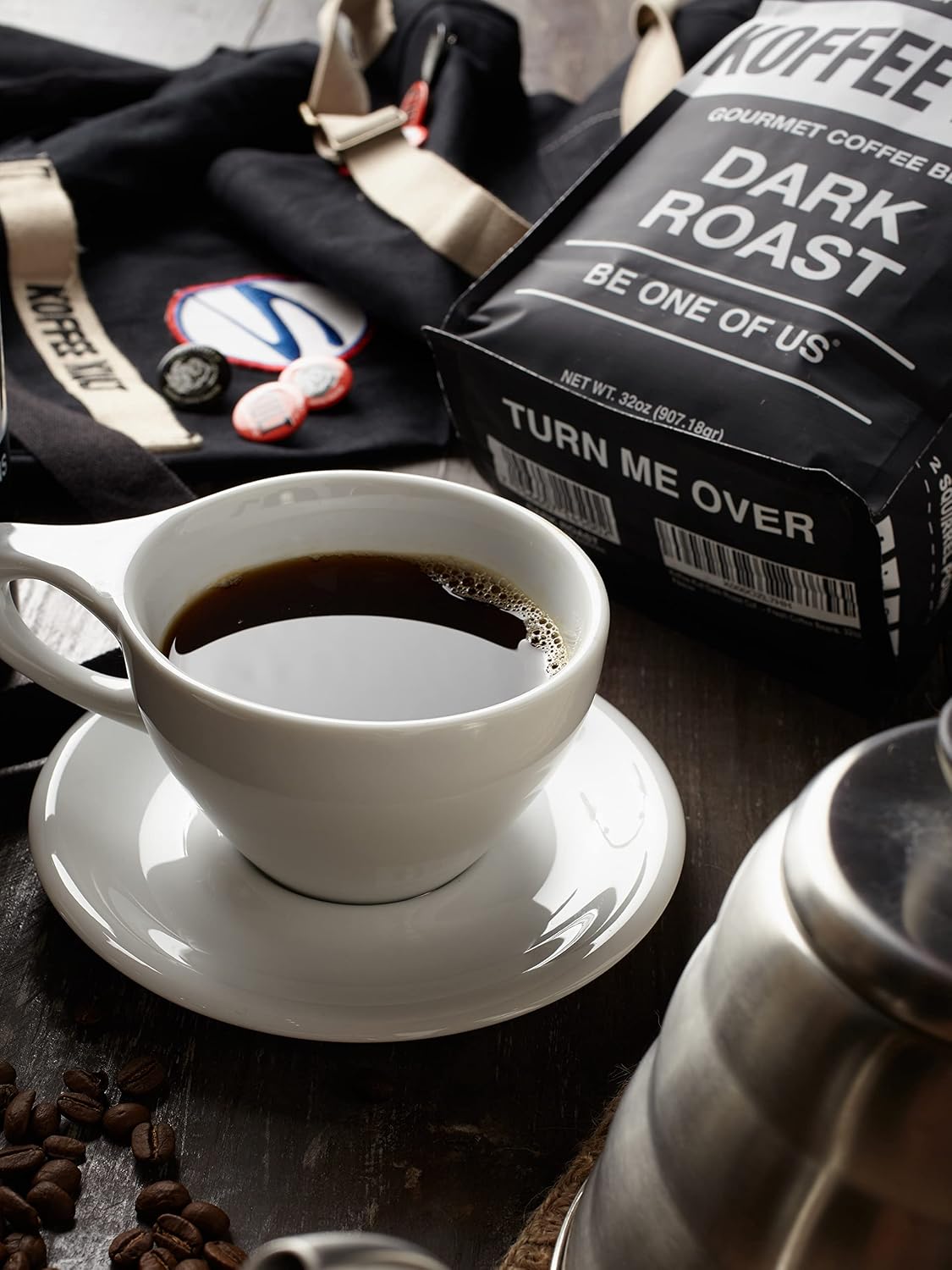 Koffee Kult Dark Roast Whole Bean Coffee - Small Batch 100% Arabica Gourmet Blend