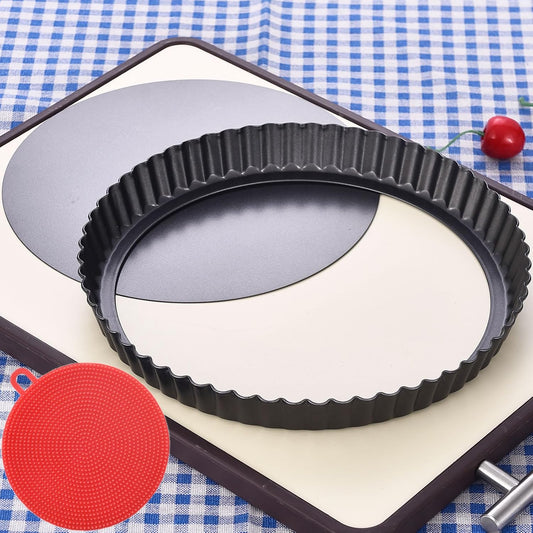DATANYA Tart Pan 9 Inch Tart Pans Removable Bottom