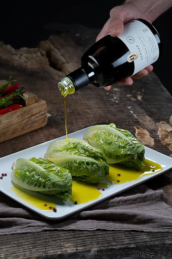 Garisar High In Polyphenol Premium Extra Virgin Olive Oil (>600 ppm), Low Acidity (max 0.2%), NYIOOC 2025 Gold Medal Winner, Organic Agriculture, Hand Picked, Cold Pressed, 100% Arbequina, Pack of 2