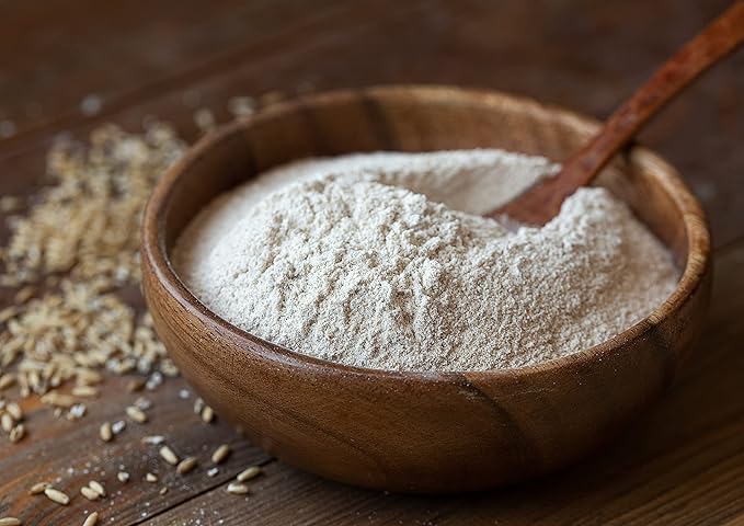 Food to Live Organic White Rye Flour, 2 Pounds - Non-GMO, Unbleached, Light, Medium Protein, Vegan, Kosher, Finely Milled Berries, Great for Baking Cookies, Muffins, Bread, and Sourdough