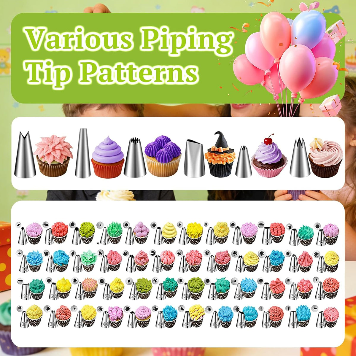 Suuker Dessert Decorating Syringe Set, Icing Piping Kit, Blue