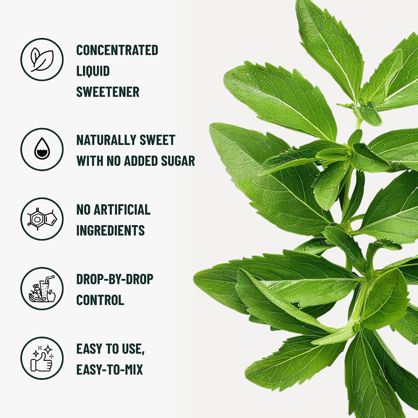 Liquid Stevia Drops, Stevia Extract Liquid Sweetener for Coffee, Tea, Beverages &amp; Recipes, Plant-Based, Non-GMO, Keto Friendly, 4 fl oz (118 mL), 1,684 Servings