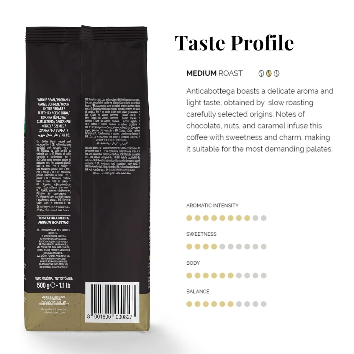 Caffe Vergnano Variety Whole Bean Coffee