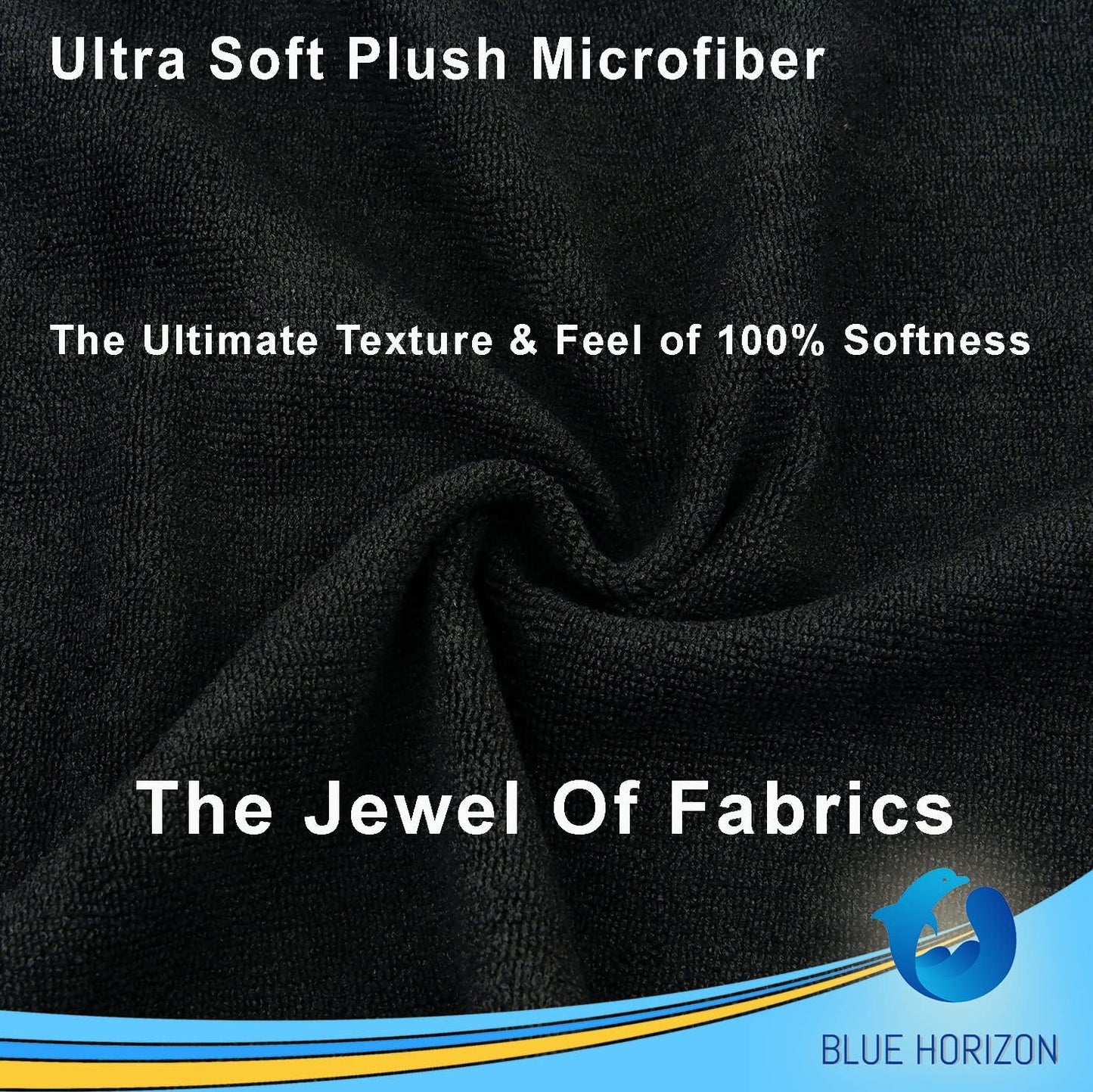 Black Microfiber Cleaning Towels, 36-Pack Dual-Sided Ultra Soft Plush Washcloth, Professional Grade Premium Microfiber Detailing Cleaning Cloths, Car, Household and Commercial (Black, 16" x 16")