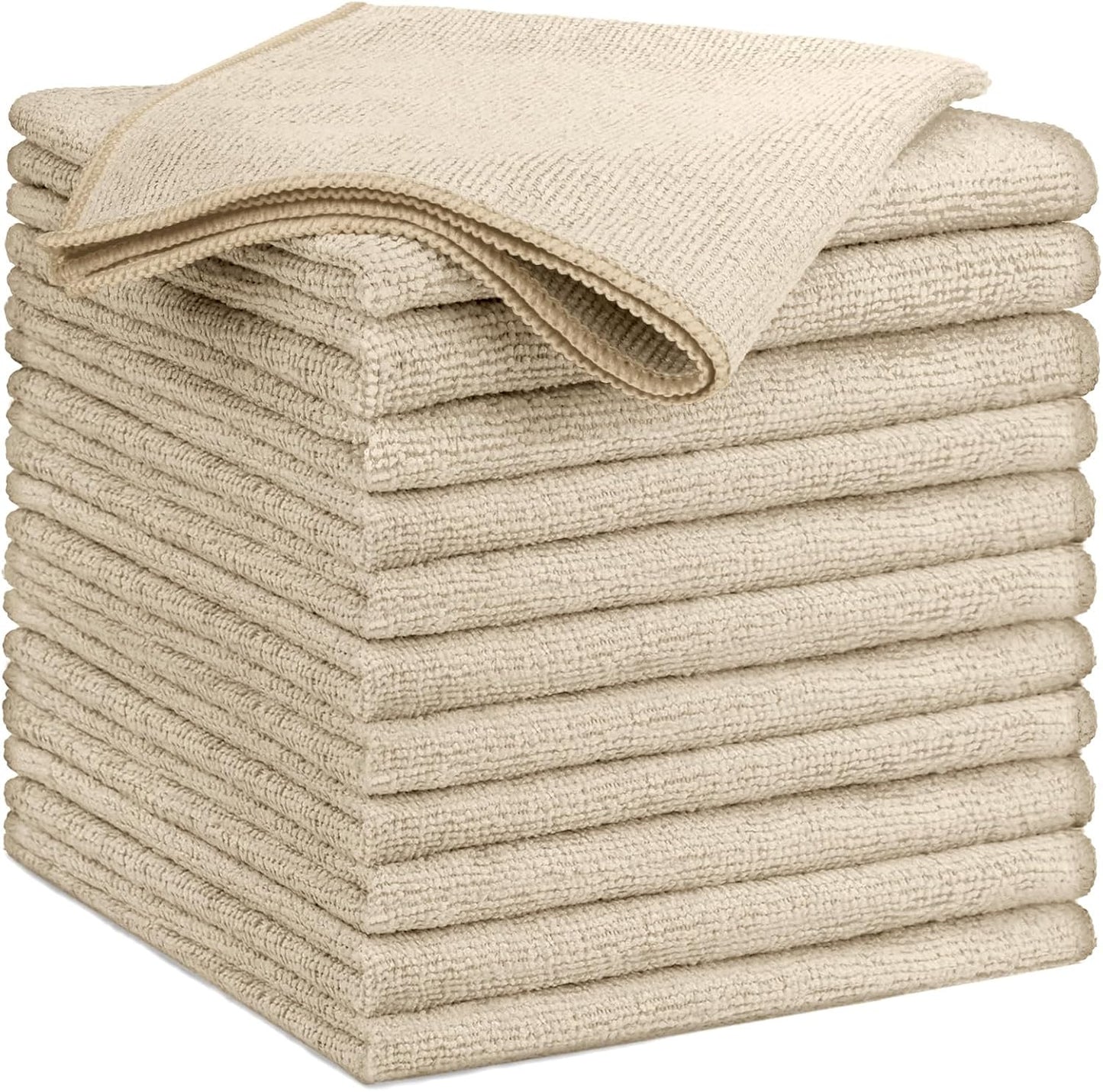 GLIMGLINT Microfiber Cleaning Cloth, 12 Pack Towels for Cars 14 X12 Inch