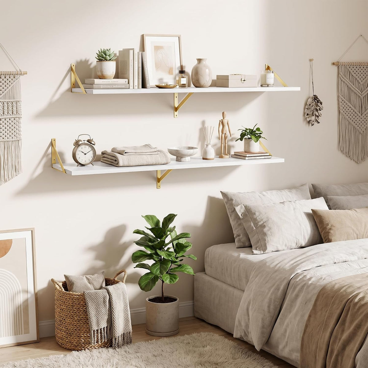 Dreamland Wall Mounted Floating Shelves Set of 2