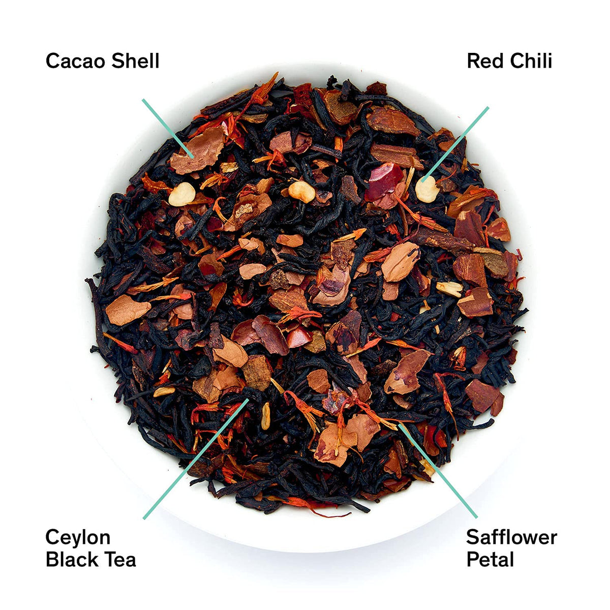 August Uncommon Painted Desert Black Tea – Mexican Chili &amp; Cocoa (1.75oz) | Spicy and Rich Blend with Notes of Mexican Chili, Cinnamon, and Dark Cocoa – Loose Leaf Tea Caffeinated in a Resealable Pouch