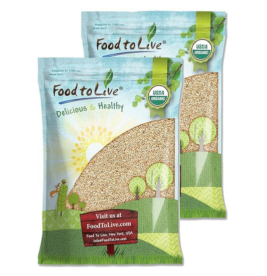 Food to Live Organic Rye Berries, 25 Pounds – Non-GMO, Kosher, Raw, Bulk Seeds, Product of the USA