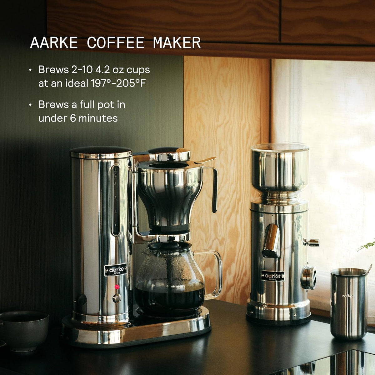 aarke Drip Coffee Maker with 42oz Glass Carafe