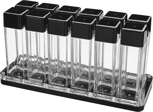 Normcore 12 Tubes Coffee Bean Cellars with Stand & Hopper - Single Dose Coffee Bean Vaults - Espresso Bean Storage Set -