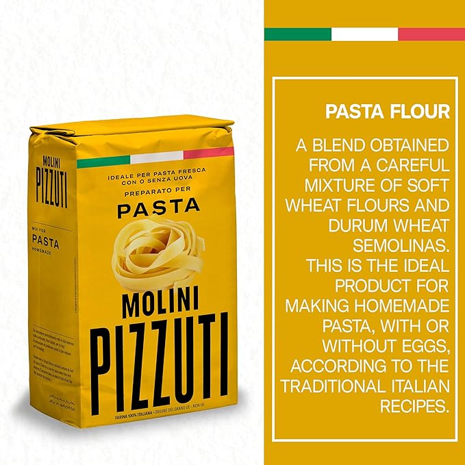 Molini Pizzuti Wheat Flour and Durum Semolina Blend Homemade Pasta Flour - 1KG