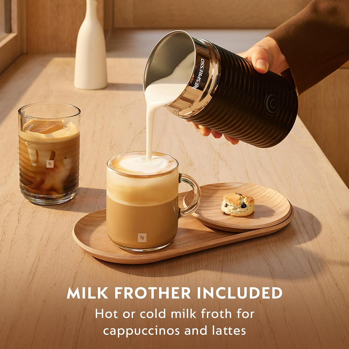 Nespresso Vertuo Pop+ Coffee Machine with Milk Frother