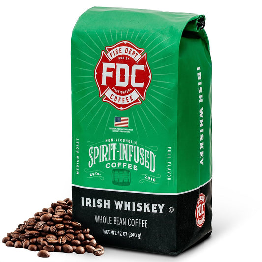 Fire Department Coffee Irish Whiskey Infused Coffee Beans - 12 oz