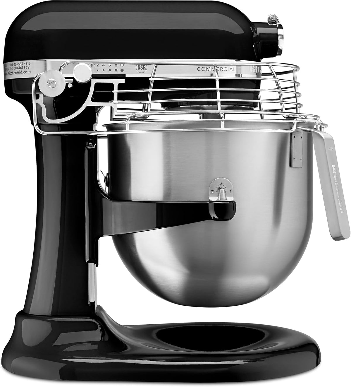 KitchenAid Commercial Series 8 Quart Bowl-Lift Stand Mixer with Stainless Steel Bowl Guard - KSMC895