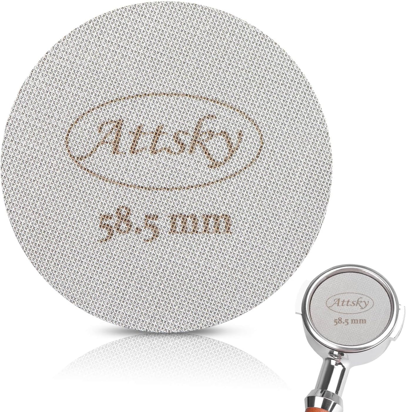 Attsky 58.5mm Espresso Puck Screen for 58mm Portafilter